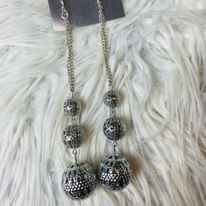 COPY - Silver, Three Ball Dangle Statement Earring’s